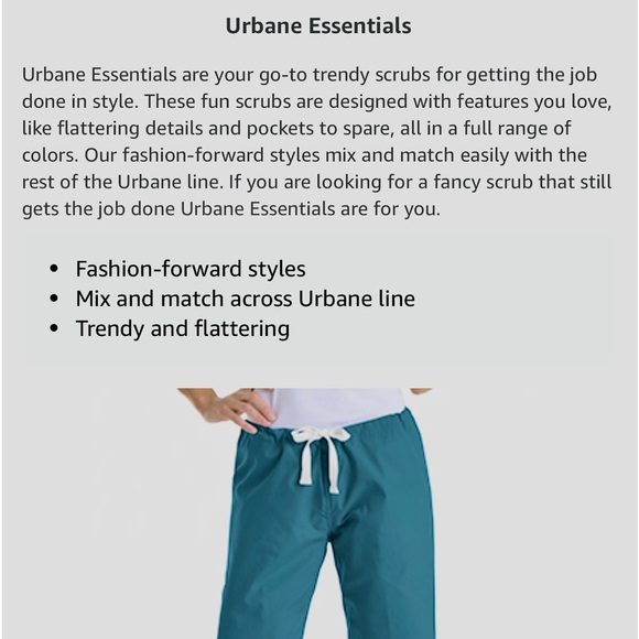 Urbane Essentials Relaxed Drawstring Scrub Pant
Grey size XS regular - Picture 4 of 5